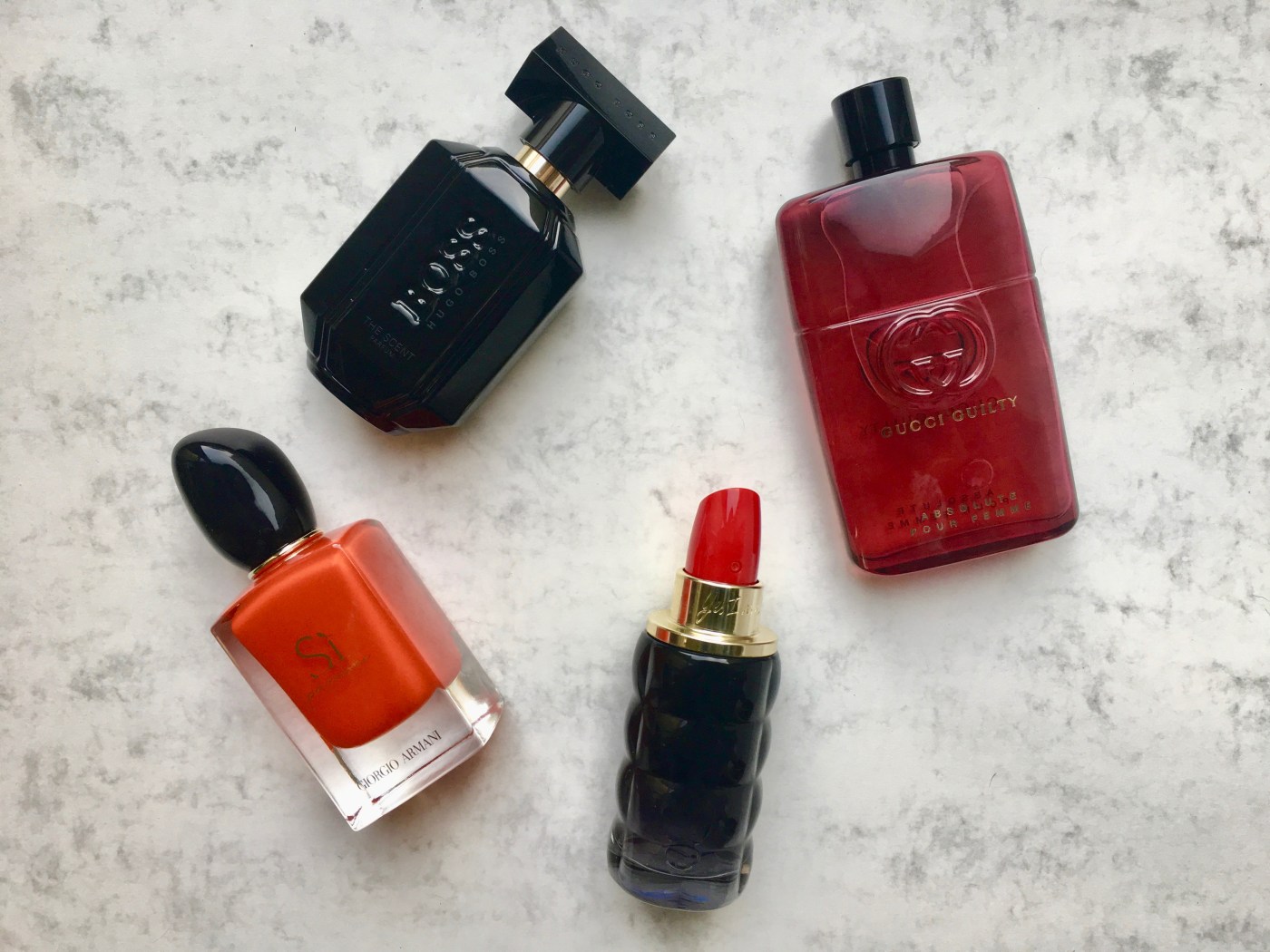 perfume gucci guilty yes I am Cacharel Si Giorgio Armani Boss Hugo Boss