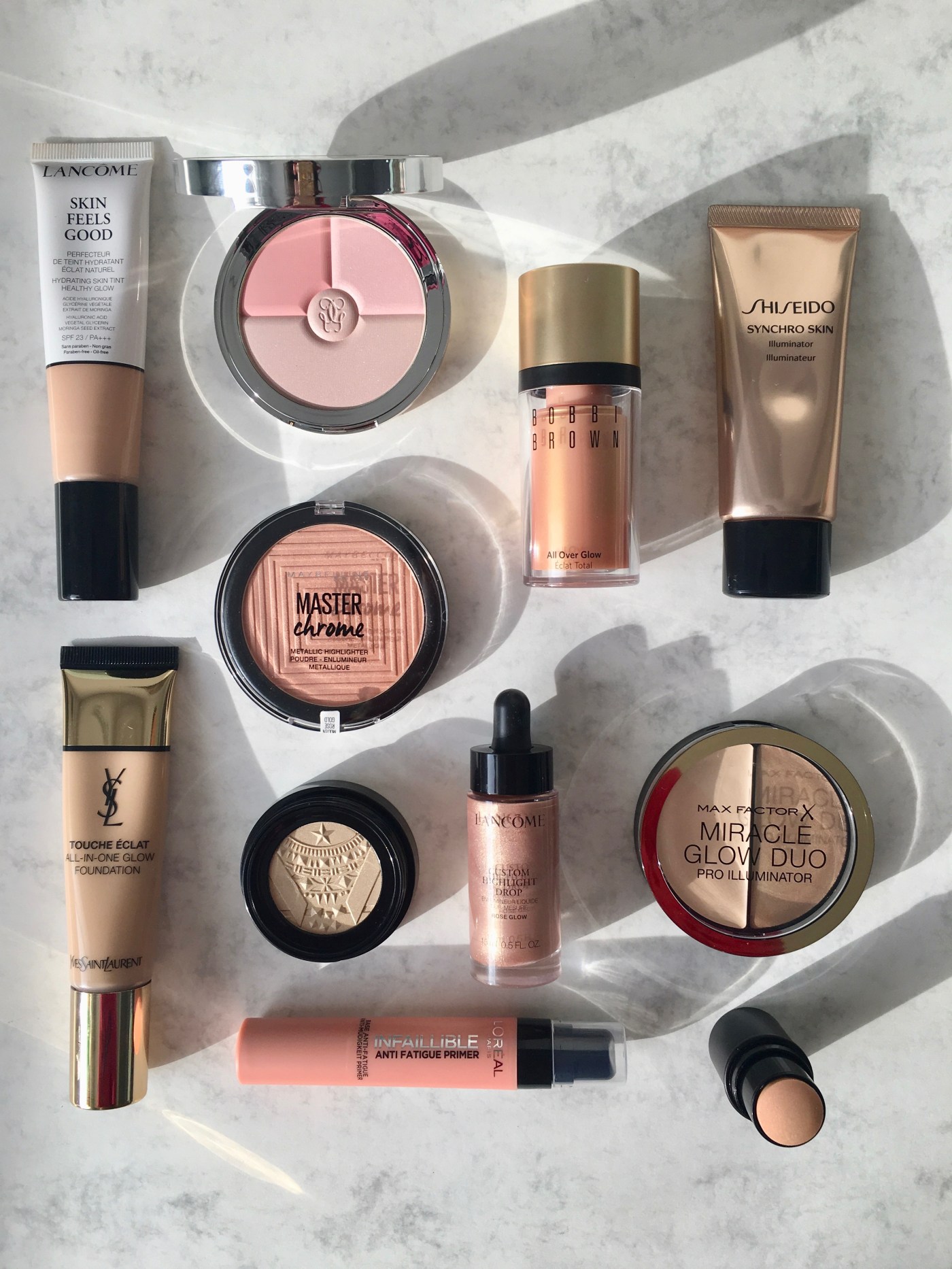 highlighter foundation glowy skin