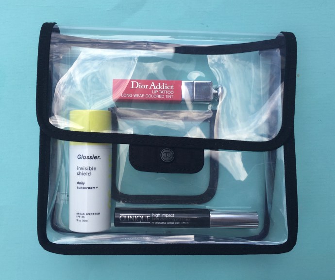 glossier invisible shield dior addict lip tattoo clinique high impact lash elevating mascara