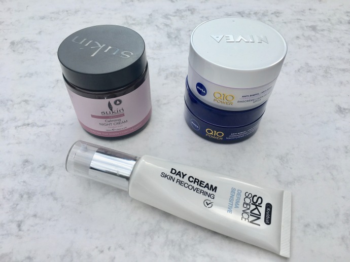 nivea Q10 Sukin Calming Night Cream Skin Science Kruidvat Derma Sensitive Day Cream