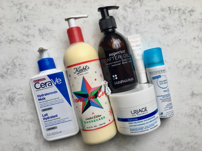 winter skin body care crème de corps kiehl's cerave hydrating milk bioderma uriage xémose cerat Rainpharma after oil avène cicalfate