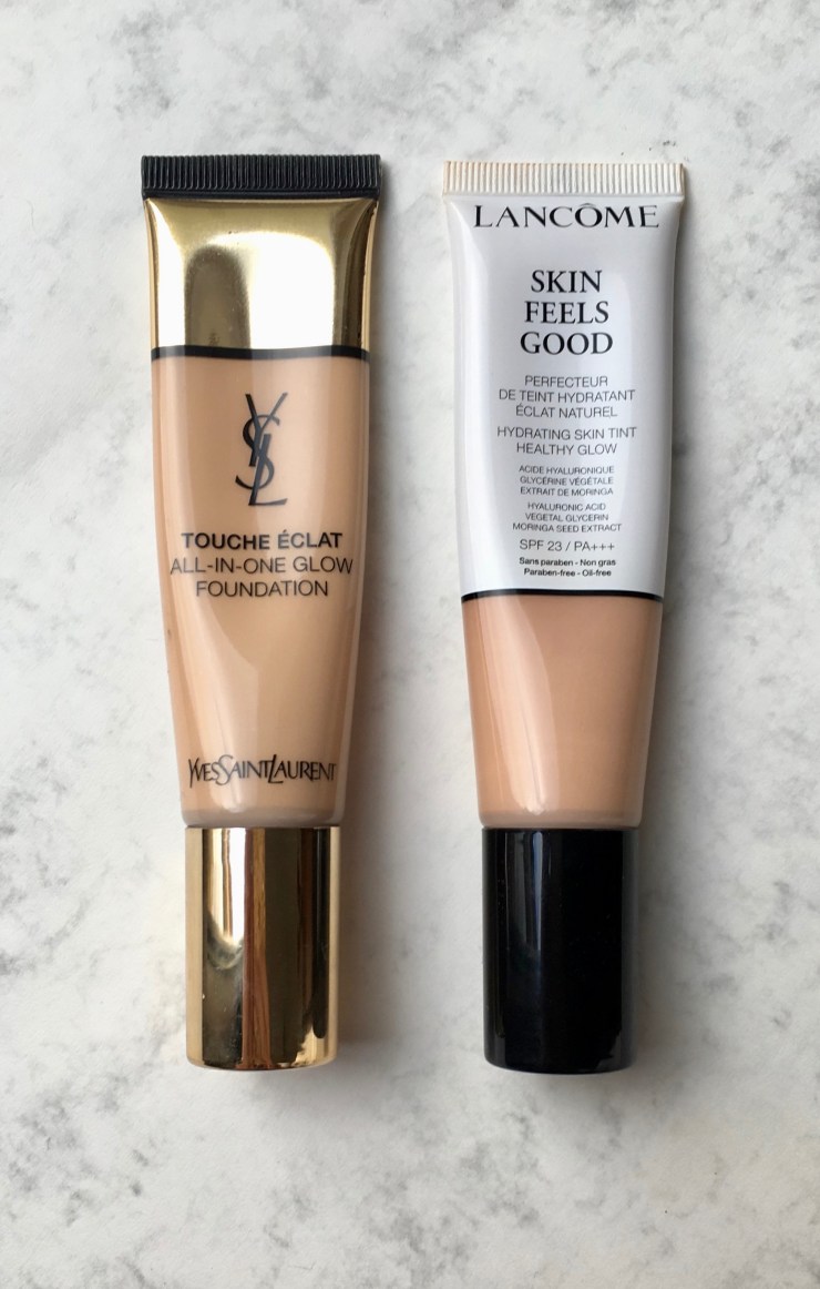 skin feels good lancôme touche éclat all-in-one glow foundation yves saint laurent