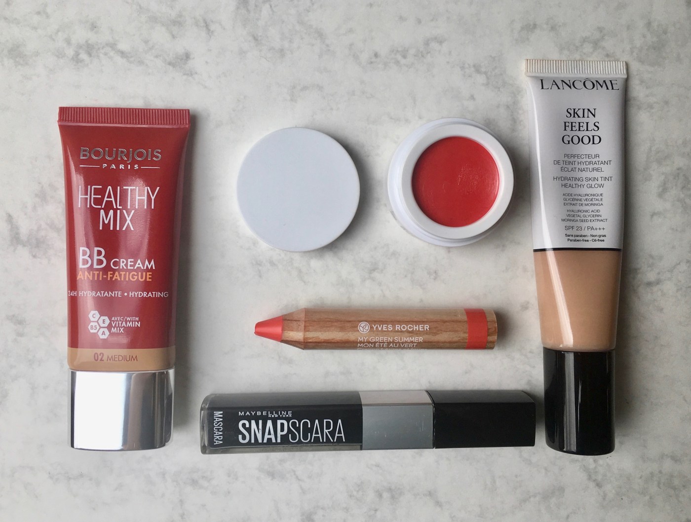 healthy mix bb cream Bourjois snapscara maybelline skin feels good lancôme manasi7 yves rocher my green summer lip and cheek crayon
