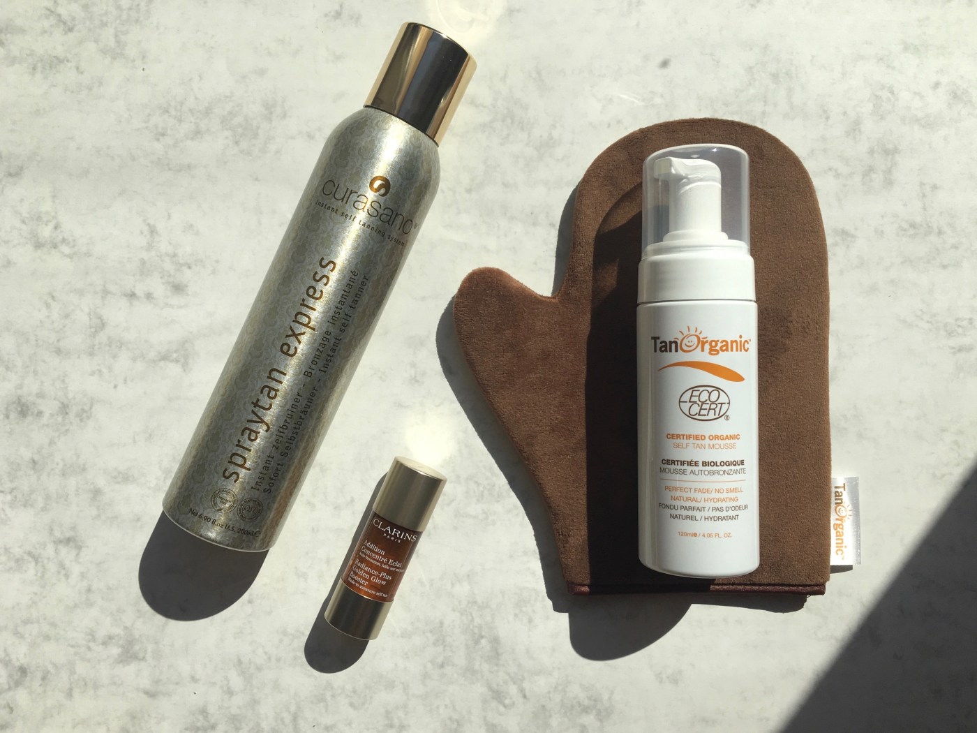 selftan curasano clarins tanorganic selftan mousse selftan drops selftan spray