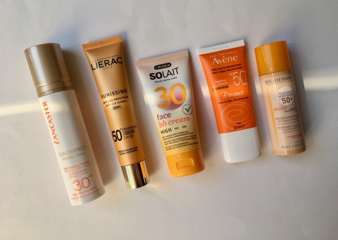 tinted sunscreen lancaster lierac kruidvat avène bioderma