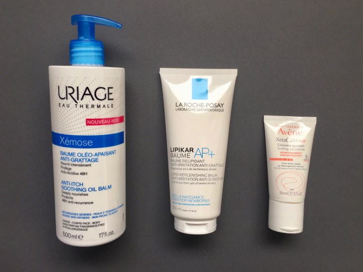 uriage xémose baume la roche-posay lipikar baume AP+ Avène XeraCalm AD