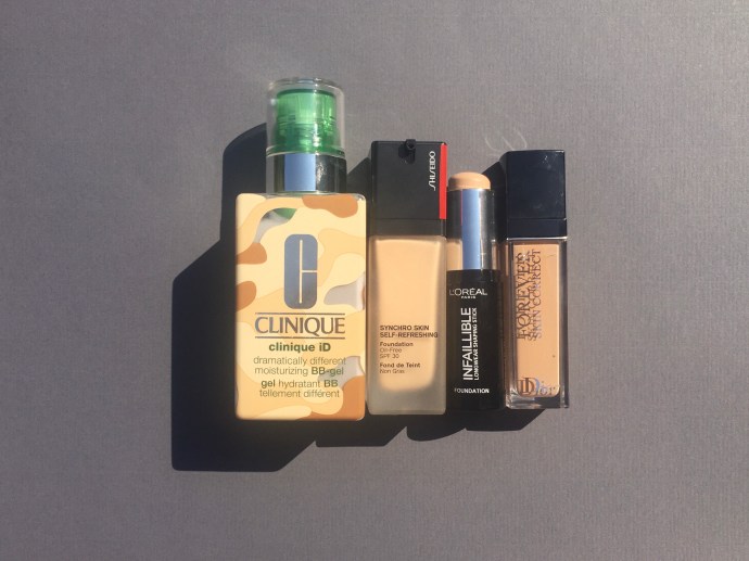 bb gel clinique infaillible foundation stick L'Oréal paris synchro skin self-refreshing foundation dior forever skin correct