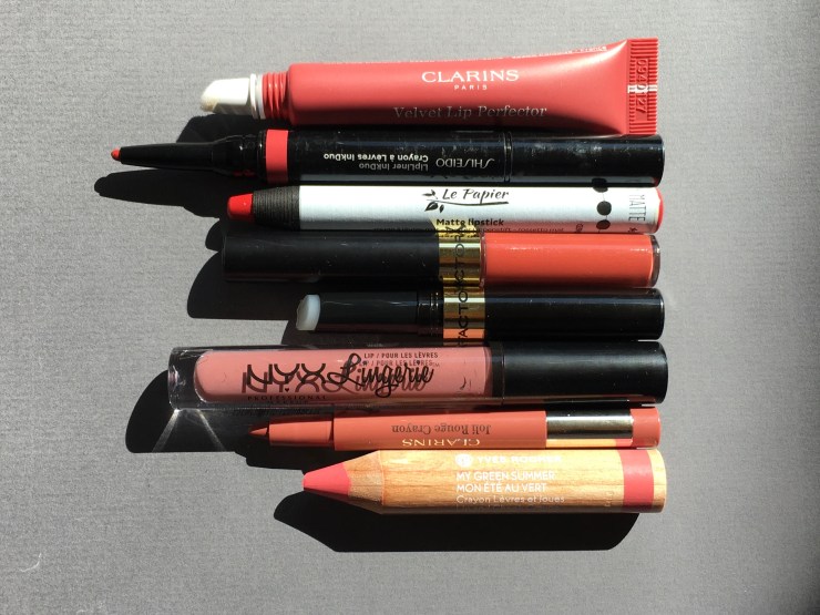 yves rocher onyx lip lingerie velvet lip perfection clarins shiseido le papier matte lipstick max factor joli rouge crayon