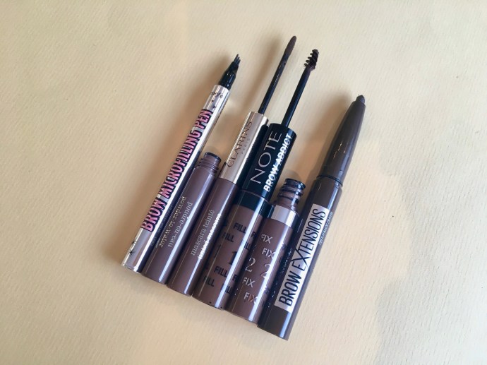 brow make-up brow microfilling pen benefit maybelline brow extensions note clarins
