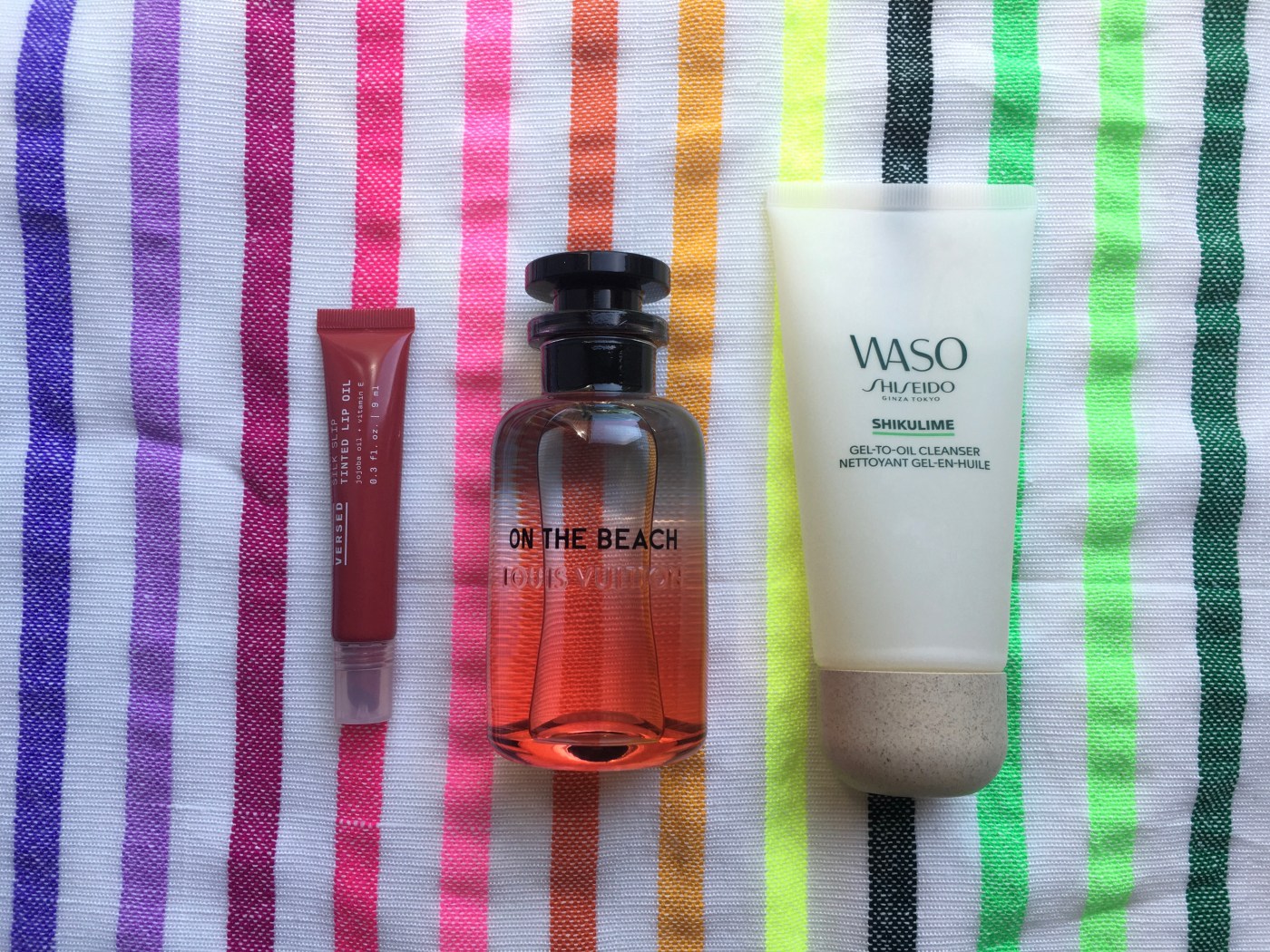 was shikulime gel to oil cleanser shiseido On the Beach Louis Vuitton Versed Tinted Lip Oil